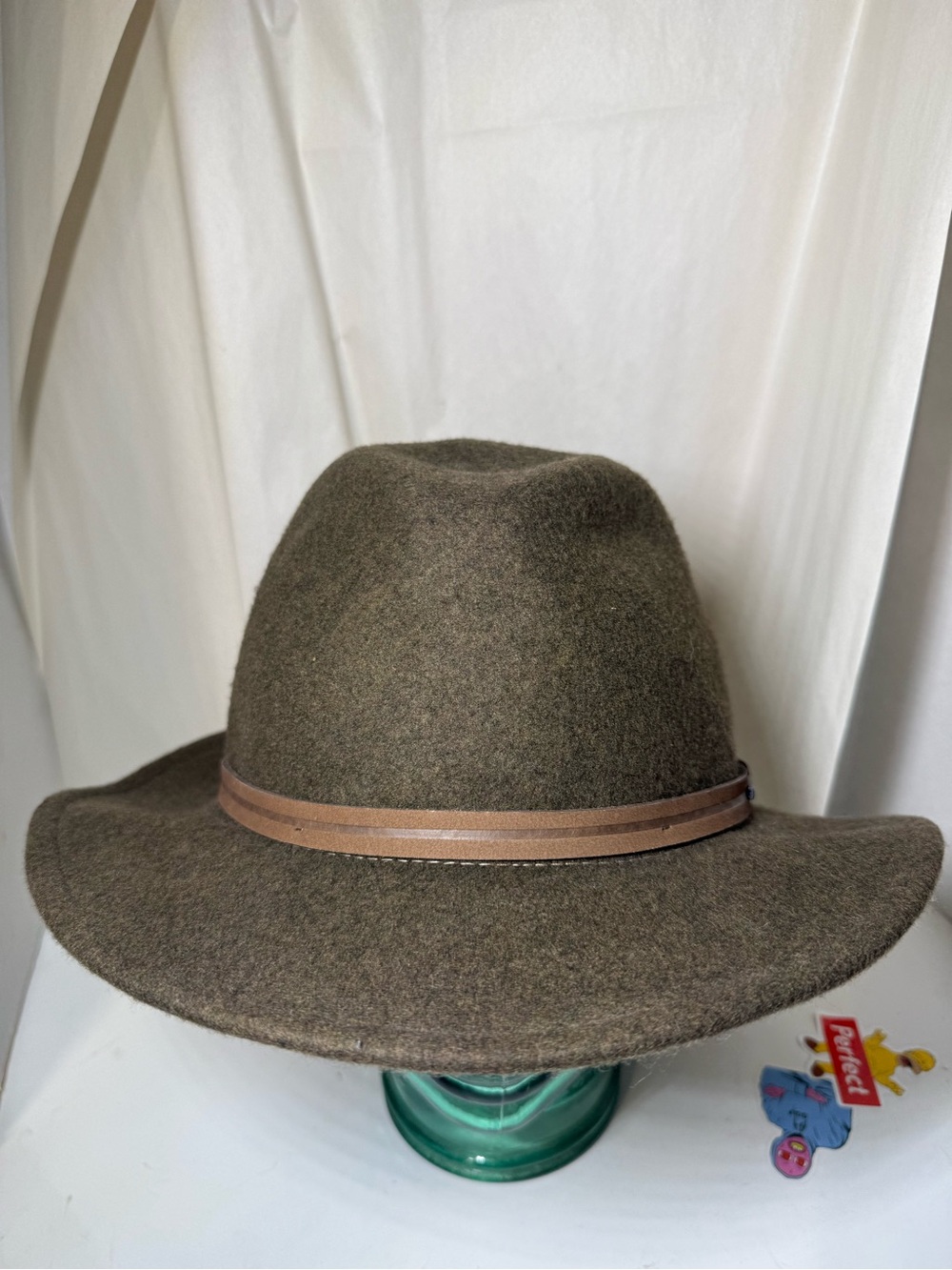 Stetson Explorer Brown 100% Wool Hat Men's Size XL Packable Outdoor